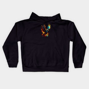 Colorful Eagle's Wing Spread #3 Kids Hoodie